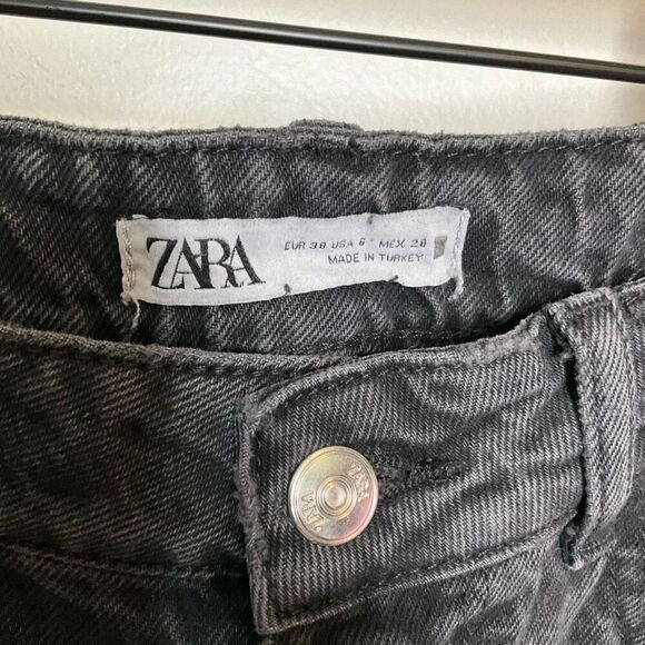 Zara High Waist Straight Jeans - Picture 3 of 5